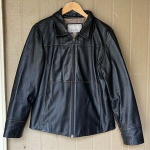Wilsons vintage Leather Maxima Black Jacket